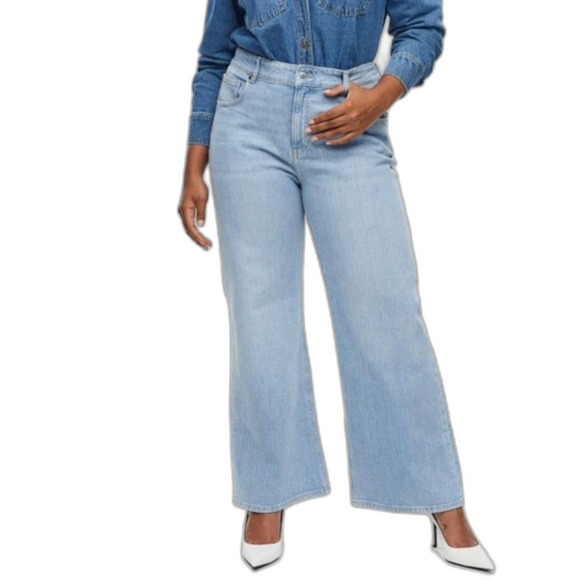 Women's plus size Regular Jean blue Fit Strech Coupe Standard Strech W38 L32 - Picture 12 of 16